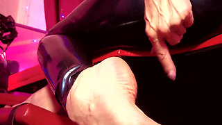 Eva Latex Leggins Footjob Fetish Big Ass Mistress Femdom Rubber BDSM