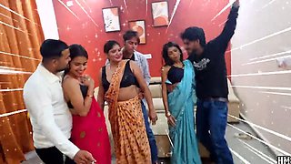 Indian Asian Desi Four Couple Party Foursome Gangbang Ultimate hardcore Sex Fucking Video