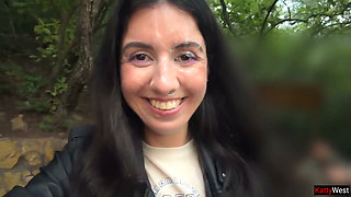 Crazy Cumwalk in Public Park Full of People - Public Blowjob Flashing