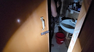 My Stepsister Was Taking a Shower with the Door Open and I Was Peeking in