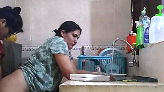 Sexy Latina Sex in the Kitchen