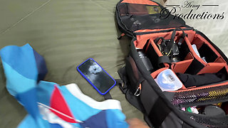 Before going to train, ZamanthaLopez, that slut, wants to give him a good blowjob and receive his semen in her mouth.