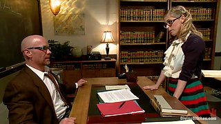 School girl has a lesson for teacher