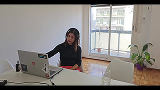 I Fucked Her Boyfriend While She Was Working on the Computer Behind Us!