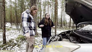 Snowy Forest SUV Blowjob