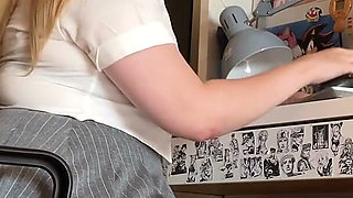 Gassy Married Secretary Cannot Control Her Farts