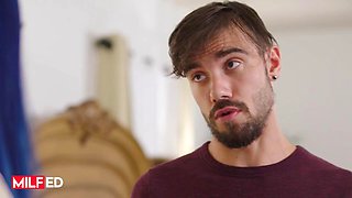 Stepmom Eve Marlowe Bursts Into Quick Seduction Mode Greeting Stepson On His Move In Day In Steamy