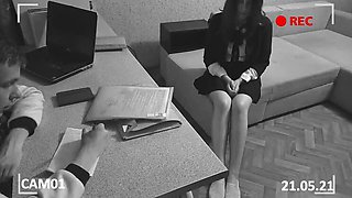 SweetAndFlow Russian Teen Spanked Hard By Director In School Uniform Punishment