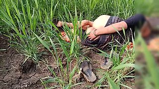 Desi Village Girl Craves Sex in Wheat Field – Fingers Her Pussy & Teases Brother-in-Law