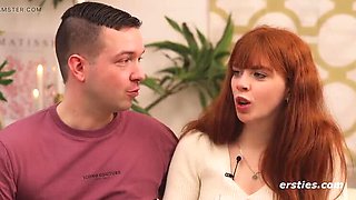 Hot German Threesome with Redhead Jessie - Double Pleasure with Man & Wife