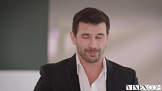 Kira Noir and Harley Dean Take Turns Riding in Intense FFM Threesome