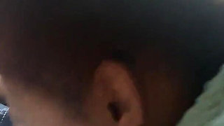 Petite Ebony Teen Blowjob in Car