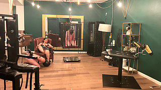 Gaping Anal Subs Stretched Wide by Dommes' Throbbing Toys