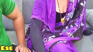 Desi Aunty Homemade Hindi Audio - Sammy Sins Fucks Chubby Indian Aunty Doggy Style & Missionary Rough Sex Full HD