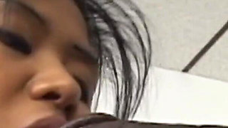 Hairy Asian chick fucked hard from Byron Long