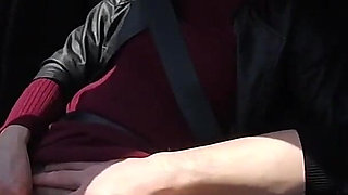 My Student Fingered His Teacher Wet Pussy in Car While Driving on Our Way Home From College