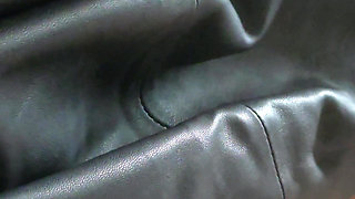 Edging in a Leather Skirt