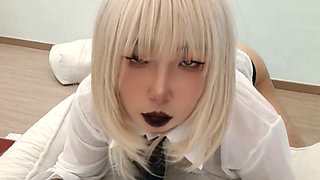 Sexiest Chinese Ladyboy Won't Be Satisfied With Small Cock,She Takes a Real Pleasure On BBC