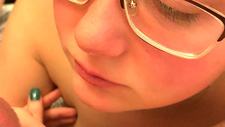 POV Glasses Wife Edges and Licks Balls