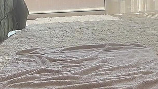 Blonde MILF Hairy Pussy Multiple Squirt Dildo Play Feet