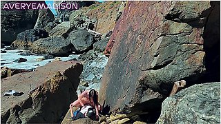 Voyeur Beach Babe Almost Caught Masturbating To Couple Fucking