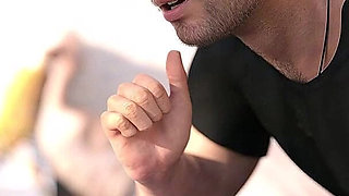 Burning Boundaries 5: Lara's After Shower Handjob on Mike, Stepdaughter Watches