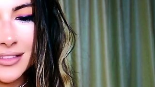 Hot brunette gives you a nice close up masturbation