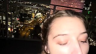 Izzy Swallows BG Balcony Fuck