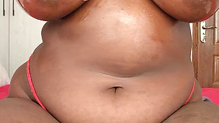 Closeupbig Black Tits Play Oiling