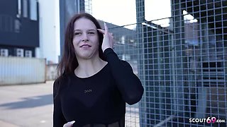 GERMAN SCOUT - Redhead Teenager Peach Delina