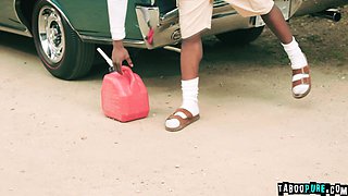 Two MILFs Reagan Foxx and Shay Sights gangbanged by three black men!