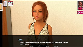 Cartoon clash: redhead with big boobs and blonde with small tits in steamy shower sex