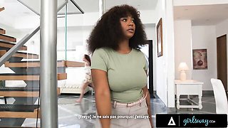 Freya Parker and Avery Jane Seduce Straight Cami Strella in a 3-Way With French Subtitles