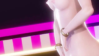 Blackpink - Whistle Ahri Akali Seraphine Sexy Naked Dance