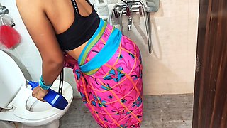 Sir, please fuck me hard while I moan, the maid Ashu is ready for action in the bathroom