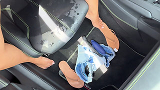 I Squirted and Ruined the Inside of My Lambo
