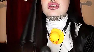 Nun Twerking on Bigblackdildo!dirty Talk