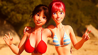 College Girl Huge Squirting Orgasm after Yoga Lesson (Full 3D Animation) HQ