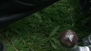 German BDSM - HARDCORE Slave Outdoor