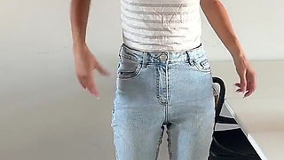 Wetting Jeans Desperation Piss and Golden Shower Water Sports Wet and Messy