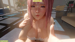 Dead or Alive DOA - Honoka The Movie WM (Sound) By LazyProcrast Animation 3D Hentai