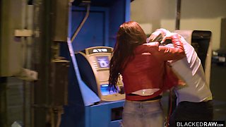 Sexy redhead girl craves BBC pleasure and invites her black friend for a night of wild pounding