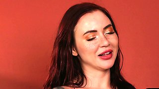 Bigtitted voyeur babe whatching jerk off