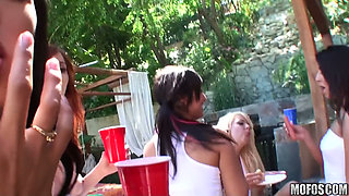 Real Slut Party - Trim Amia Miley Teases Phoenix Askani, J Jay & Michael with a Hot House Party Sex Tape