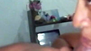 Father in Law's Gigantic Dick Hangs Out Under His Sarom for Step Daughter