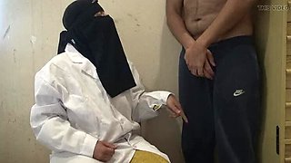 Shy Teen Boy Surprised When Muslim Nurse Gives Him a Handjob - Souzan Halabi