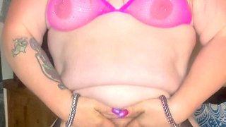 Fishnet Foot Job and Dildo Riding