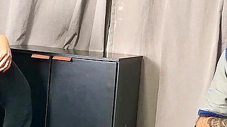 Wife Shows off for the Coach Behind Her Cuckold Husband's Back!