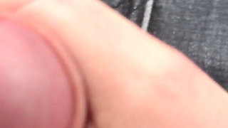 Parking Lot Handjob Next to Stranger and Bus Cum Finish