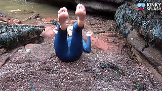 Salty Wetsuit Toe Sucking Slut